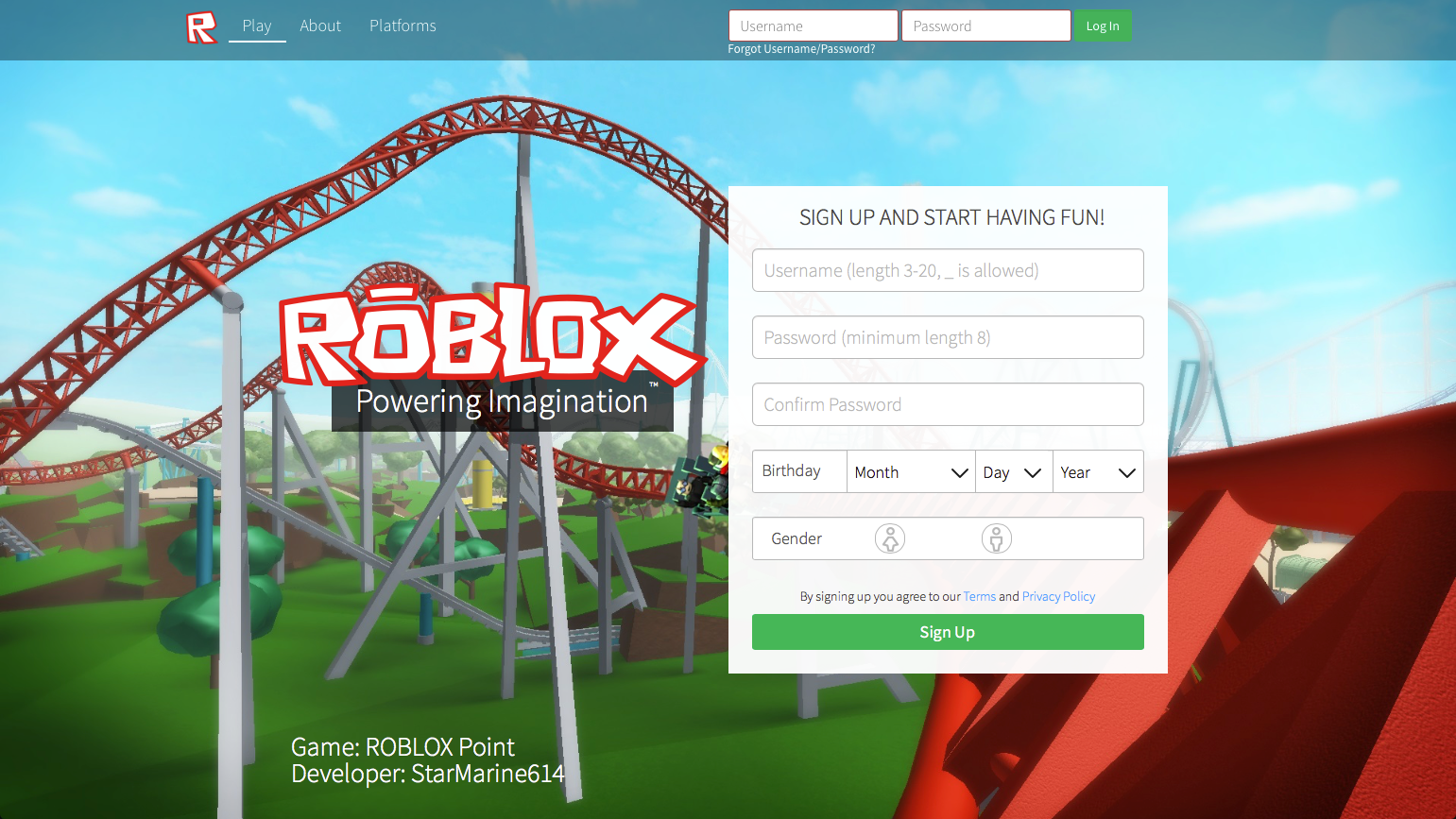 Login - Roblox  Roblox, Login, Social platform